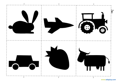 EDA PLAY - ANIMALS AND THEIR SHADOWS: WORKSHEET TO PRINT