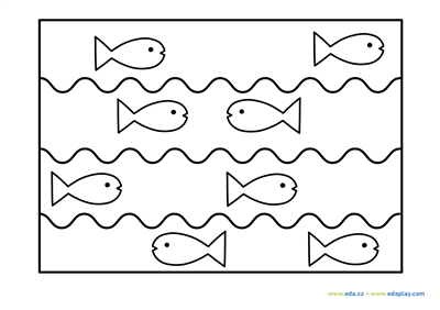 EDA PLAY - COLORING PAGE - WATER: FISH - WHITE BACKGROUND