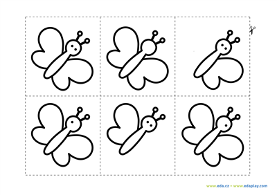 EDA PLAY - DRAW WHAT'S MISSING: CARDS WITH BUTTERFLIES