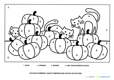 Halloween: EDA PLAY - color by numbers - pumpkinS