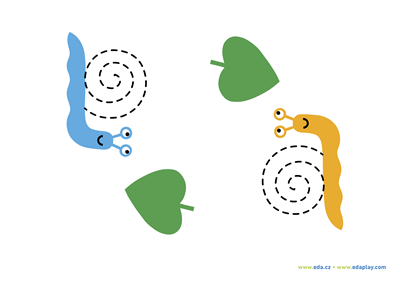 EDA PLAY - TRACE THE SHAPE - TWO SNAIL SHELLS