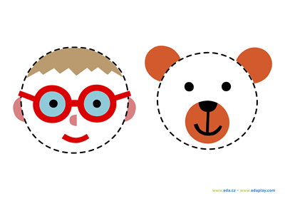 EDA PLAY - TRACING LINES: FACES - BOY AND BEAR