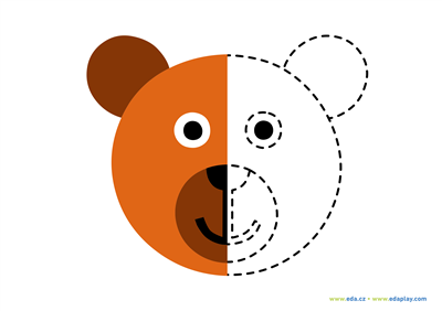 EDA PLAY - TRACING LINES: FACES - TEDDY BEAR