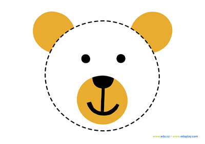 EDA PLAY - TRACING LINES: FACES - TEDDY BEAR