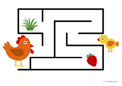 EDA PLAY - LET'S SOLVE THE MAZE: HEN AND CHICK